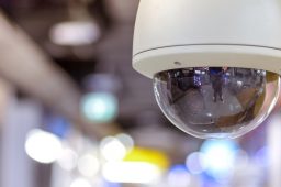 CCTV with blur background, Dome CCTV camera