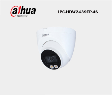 دوربین دام 4 مگاپیکسل دوربین دارای دید در شب رنگی می باشد دوربین دام مدل IPC-HDW2439TP-AS برند DAHUA
